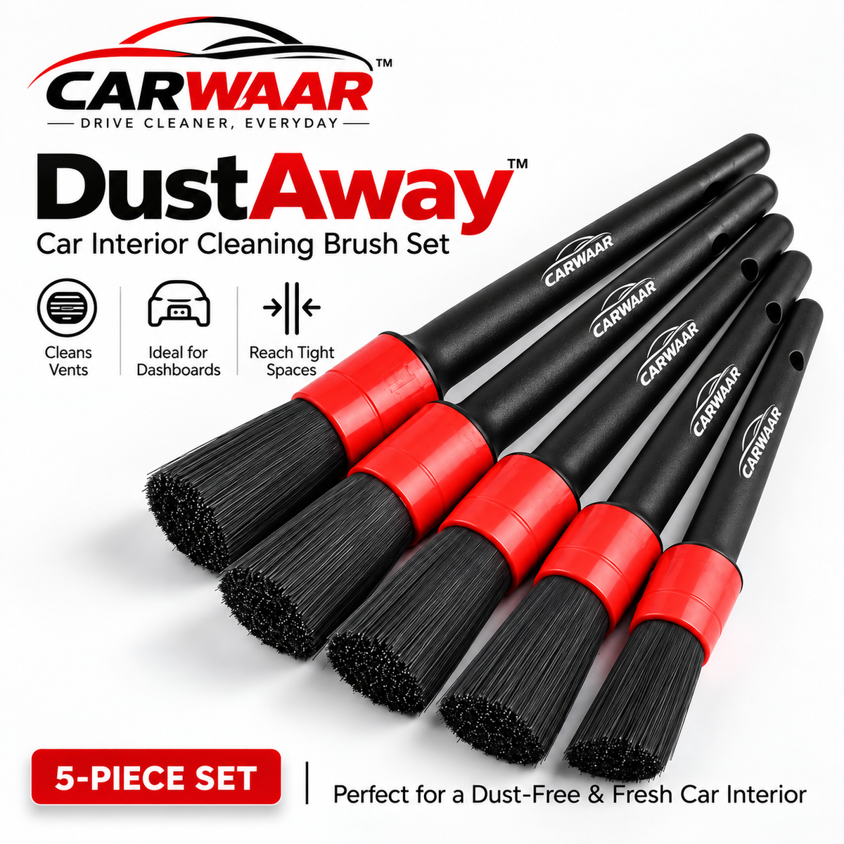 CARWAAR™ DustAway™ – Premium Car Interior Cleaning Brush