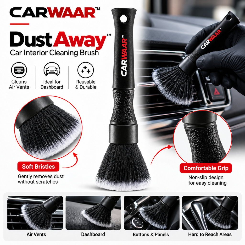 CARWAAR™ DustAway™ – Premium Car Interior Cleaning Brush
