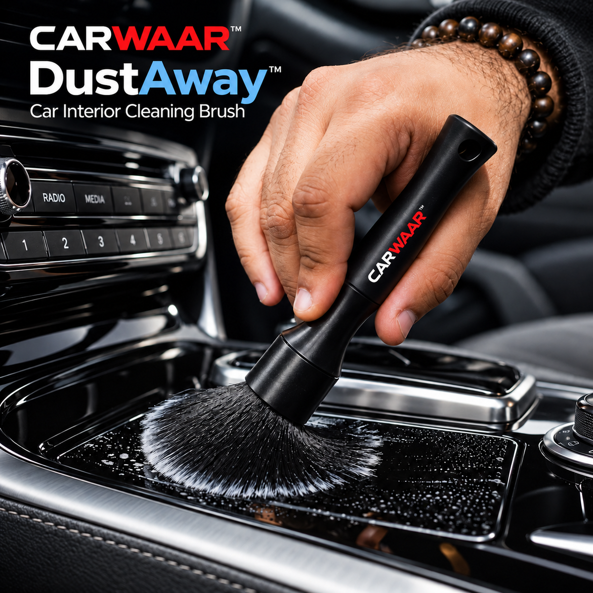 CARWAAR™ DustAway™ – Premium Car Interior Cleaning Brush