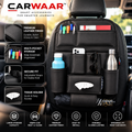 CARWAAR™ Premium Car Seat Back Organizer – Multi-Pocket Storage with Tissue Holder & Bottle Pockets | Beige