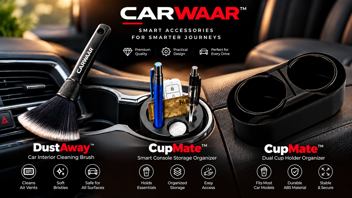 CARWAAR™ DustAway™ – Premium Car Interior Cleaning Brush